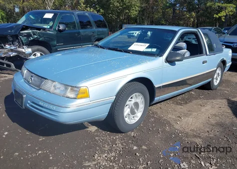 1992 Mercury Cougar Ls из США, поврежденный, VIN 1MEPM6047NH601891
